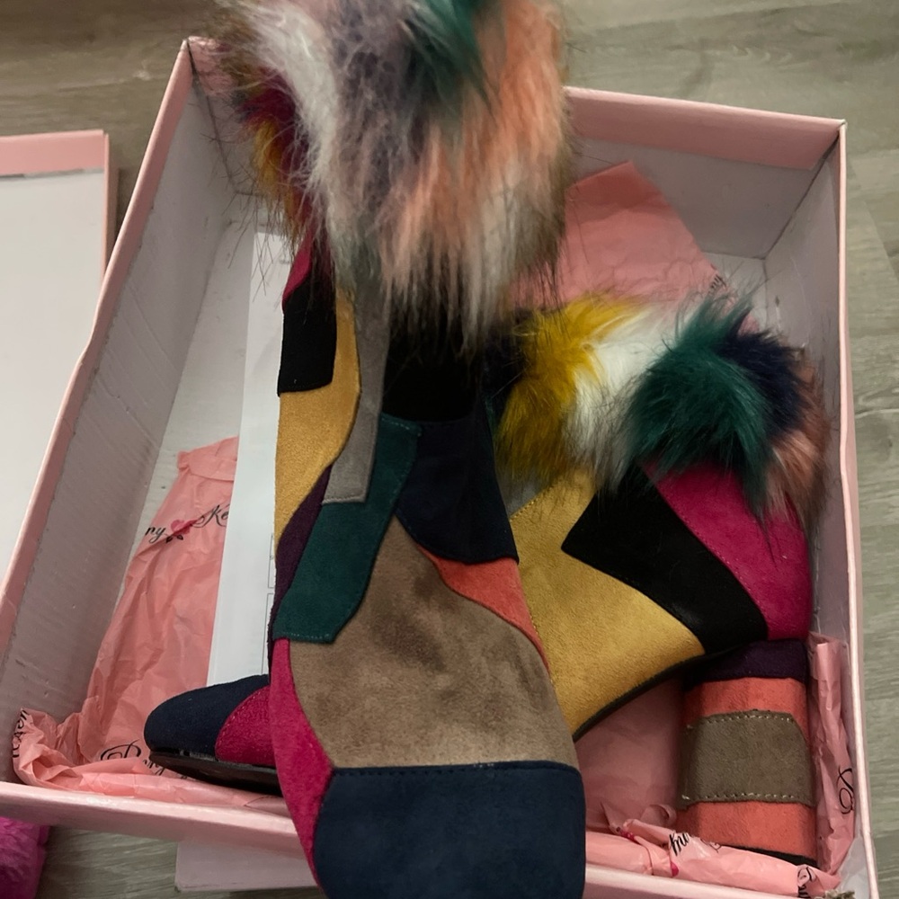 Colorful Patchwork Women's Boots